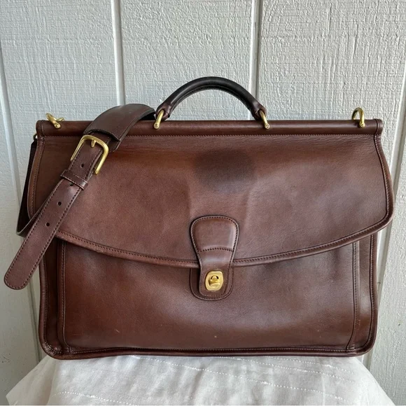 Coach Vintage Y2K Beekman Briefcase 5266 in Mahogany - Picture 1 of 12